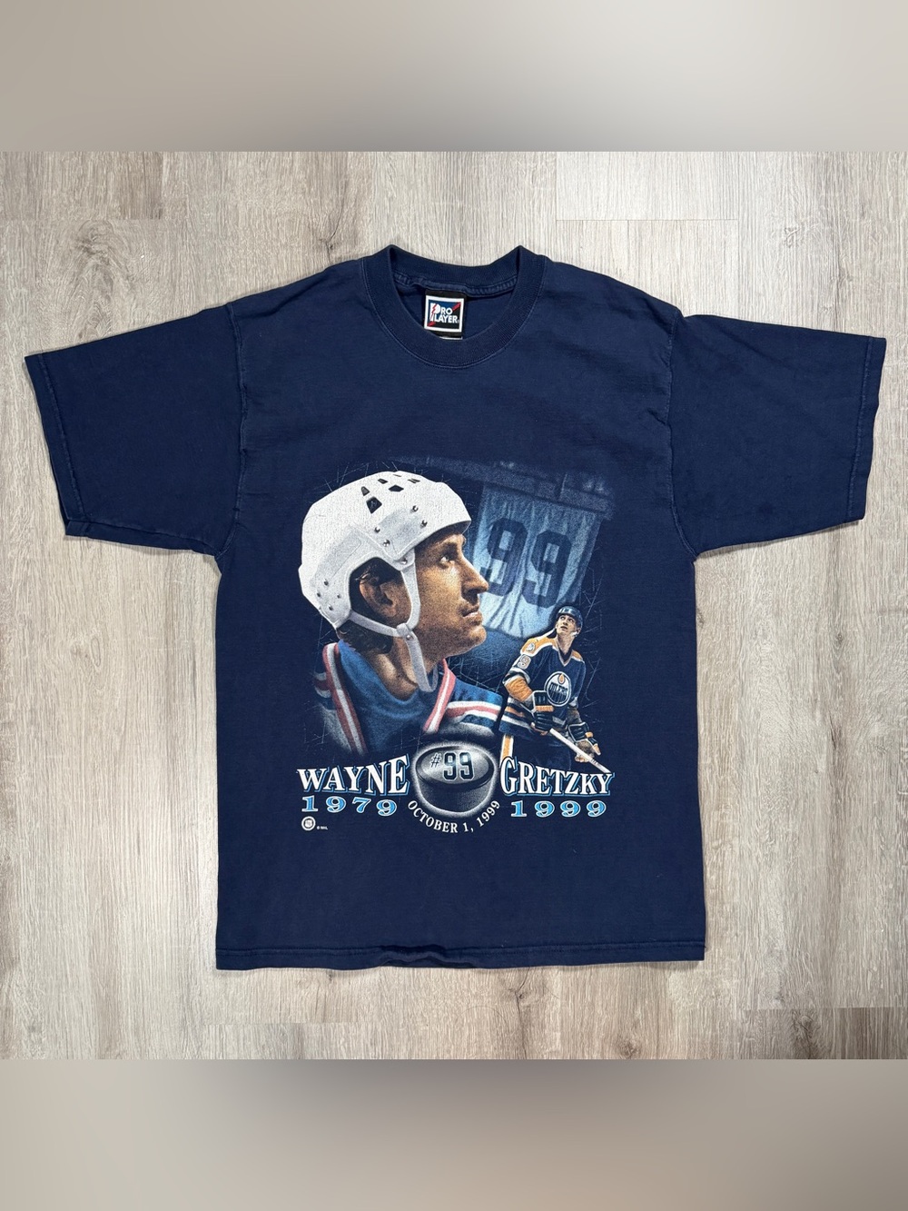 Vintage 1999 Wayne Gretzky Retirement Tribute T-Shirt Medium